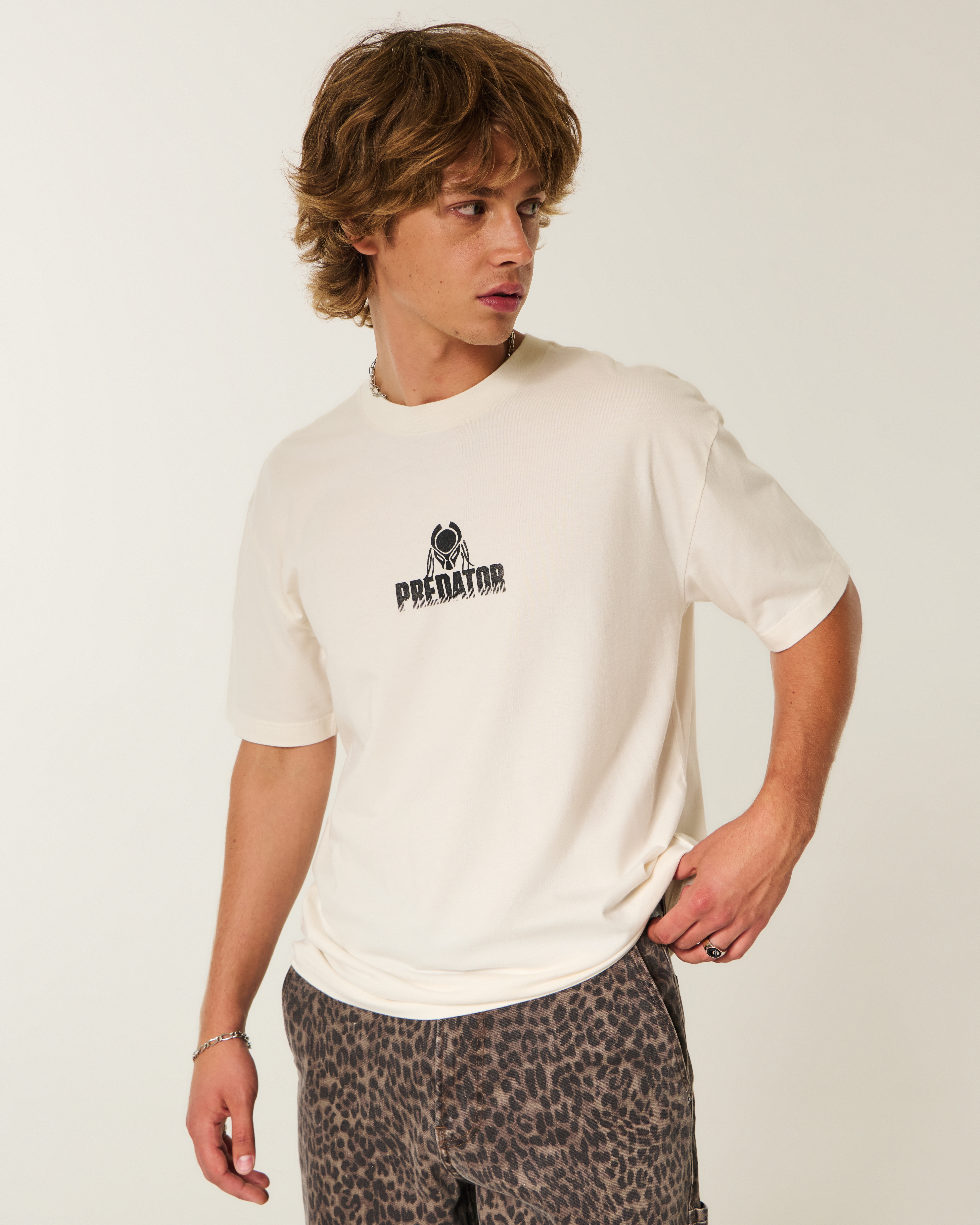 Boxy Cotton Predator Graphic Tee