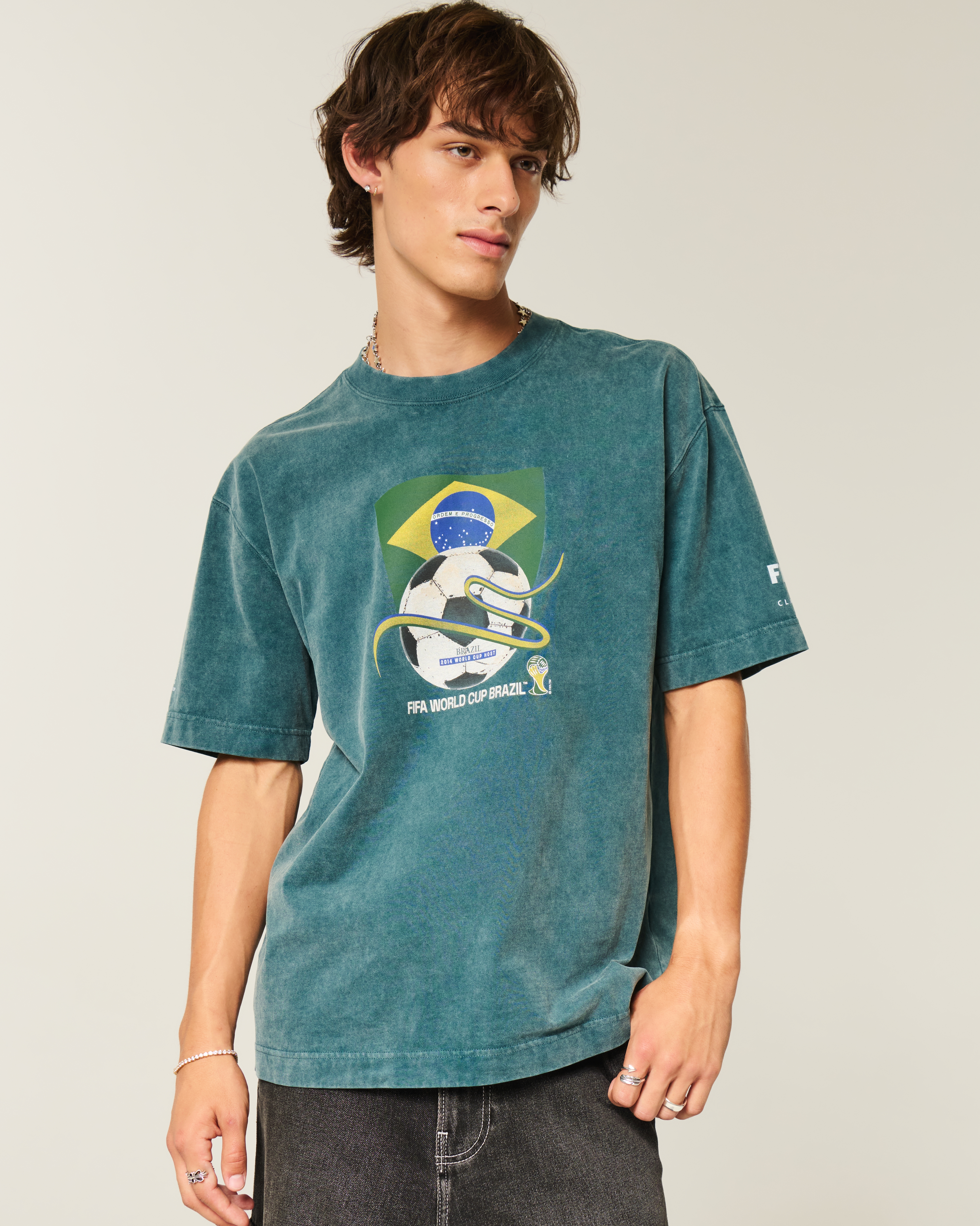 Boxy Heavyweight FIFA World Cup Brazil Graphic Tee