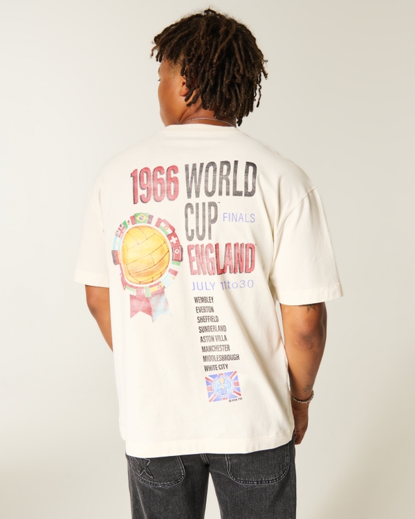 T-shirt graphique FIFA World Cup England épais Boxy, White view 2