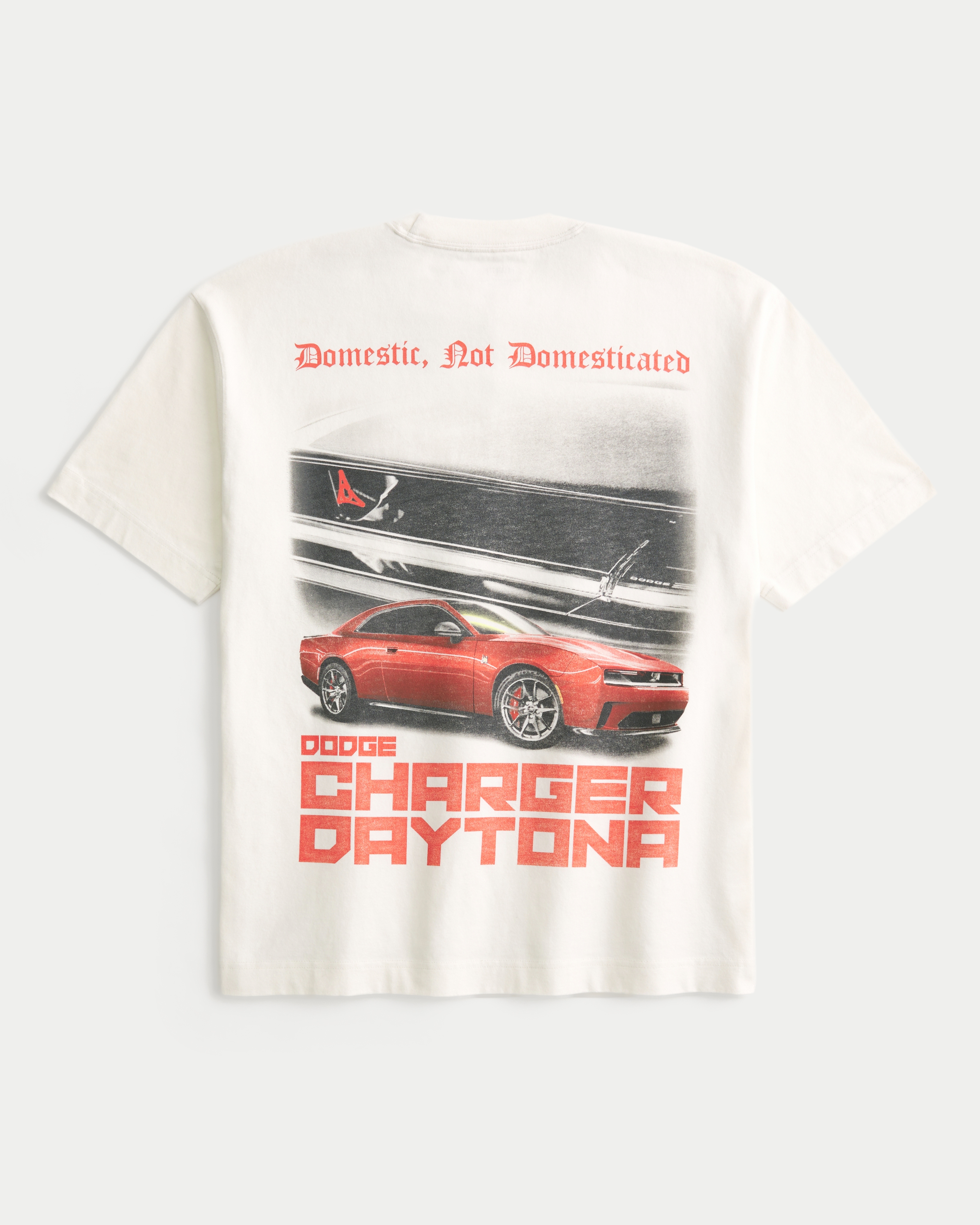 Boxy Heavyweight Dodge Charger Daytona Graphic Tee