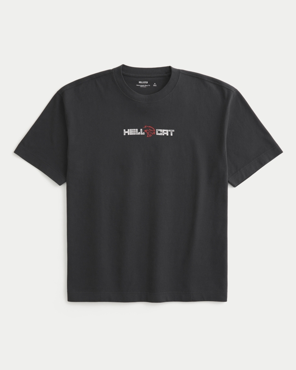 Boxy Heavyweight Dodge Charger Hellcat Graphic Tee
