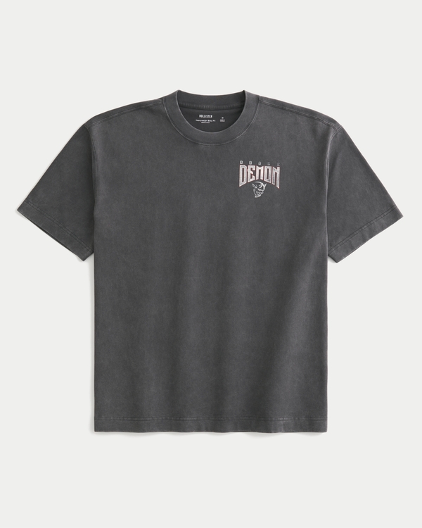 Boxy Heavyweight Dodge Demon Graphic Tee
