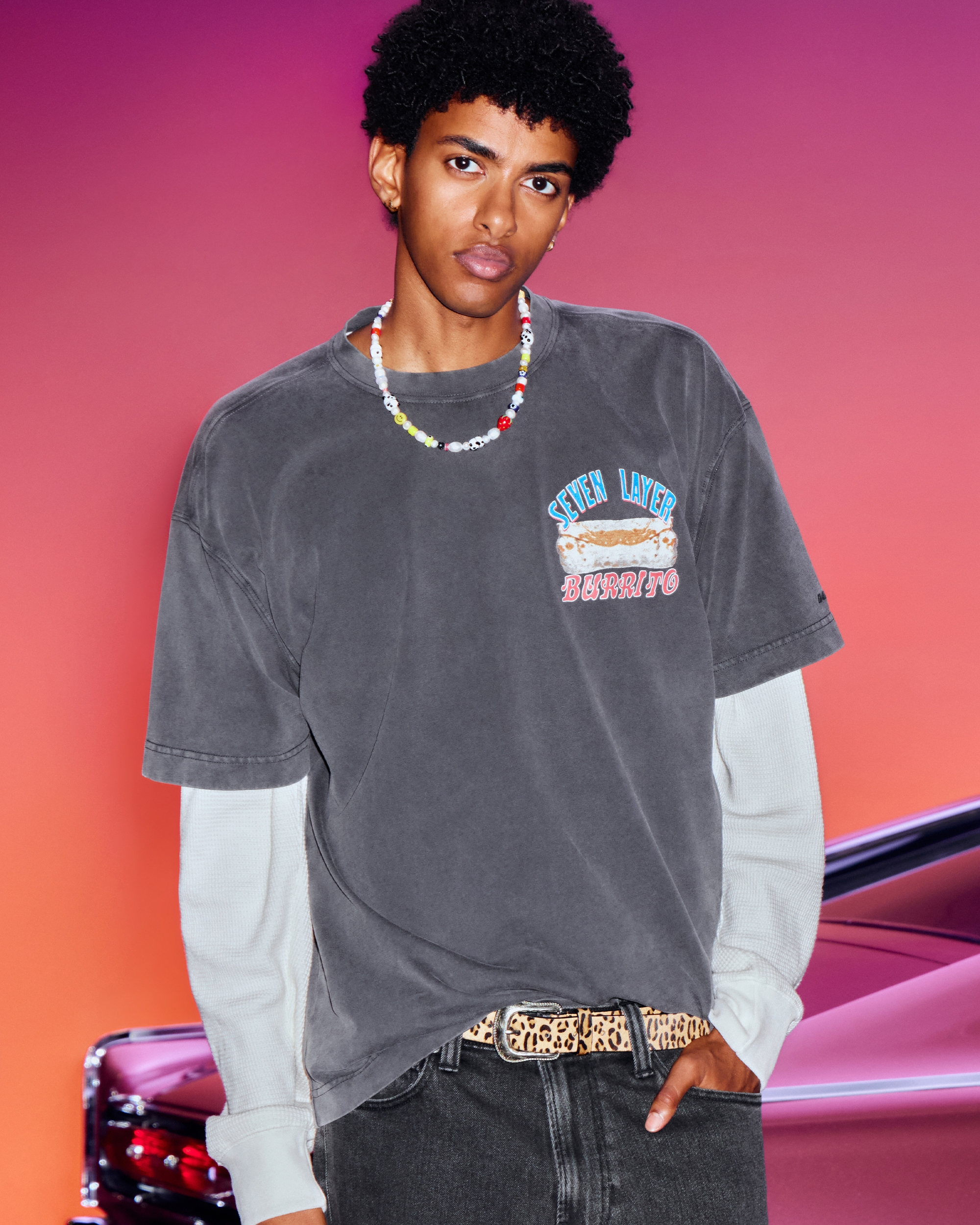 Hollister x Taco Bell Boxy Heavyweight Graphic Tee