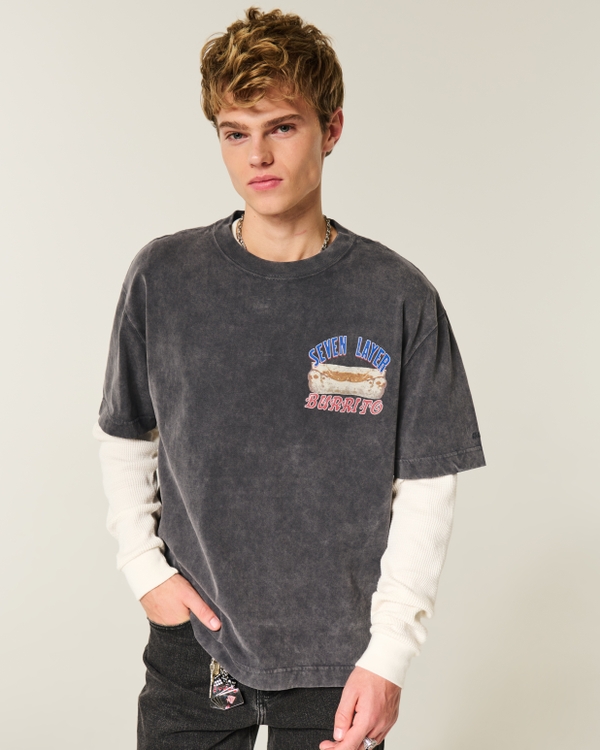 Hollister x Taco Bell Boxy Heavyweight Graphic Tee