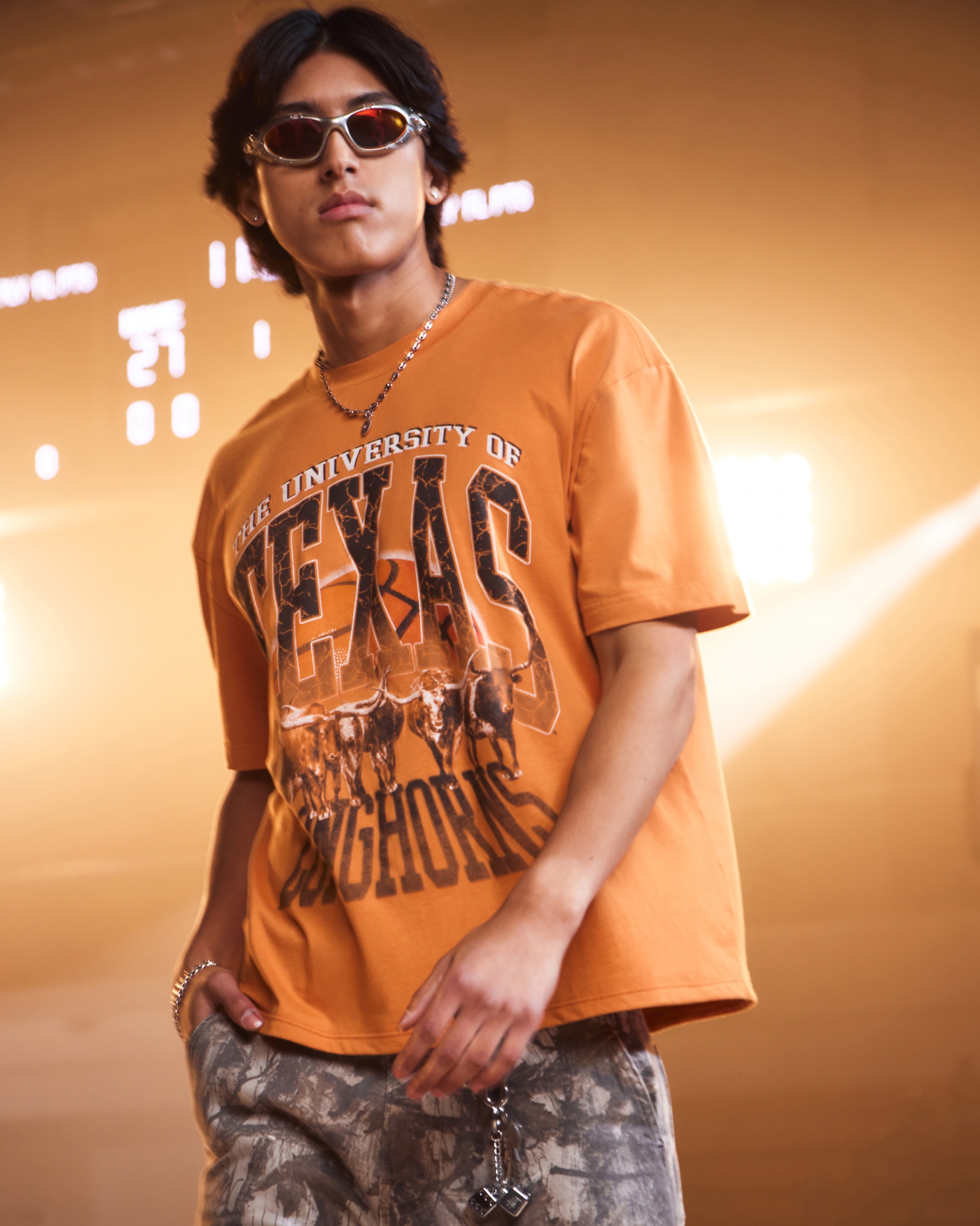 Boxy University of Texas Longhorns Graphic Tee