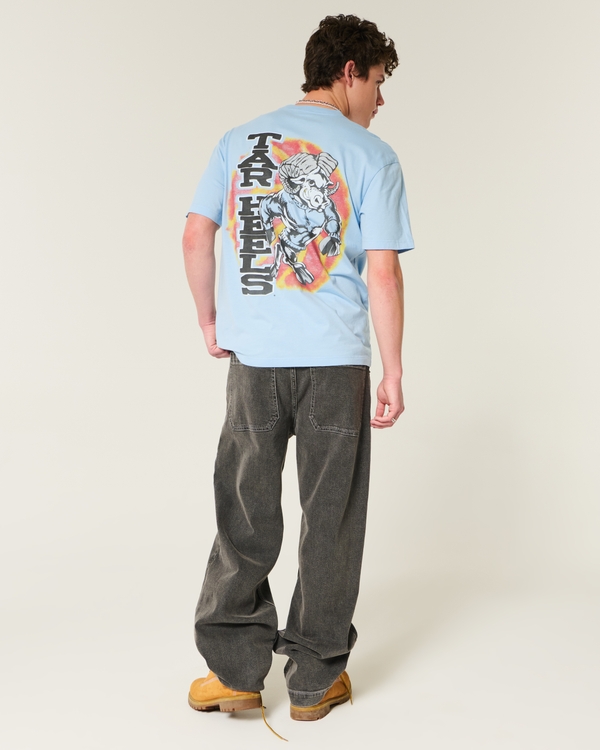 Boxy North Carolina Tar Heels Graphic Tee, Light Blue view 2