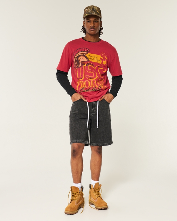 Boxy USC Trojans Graphic Tee, Red view 2
