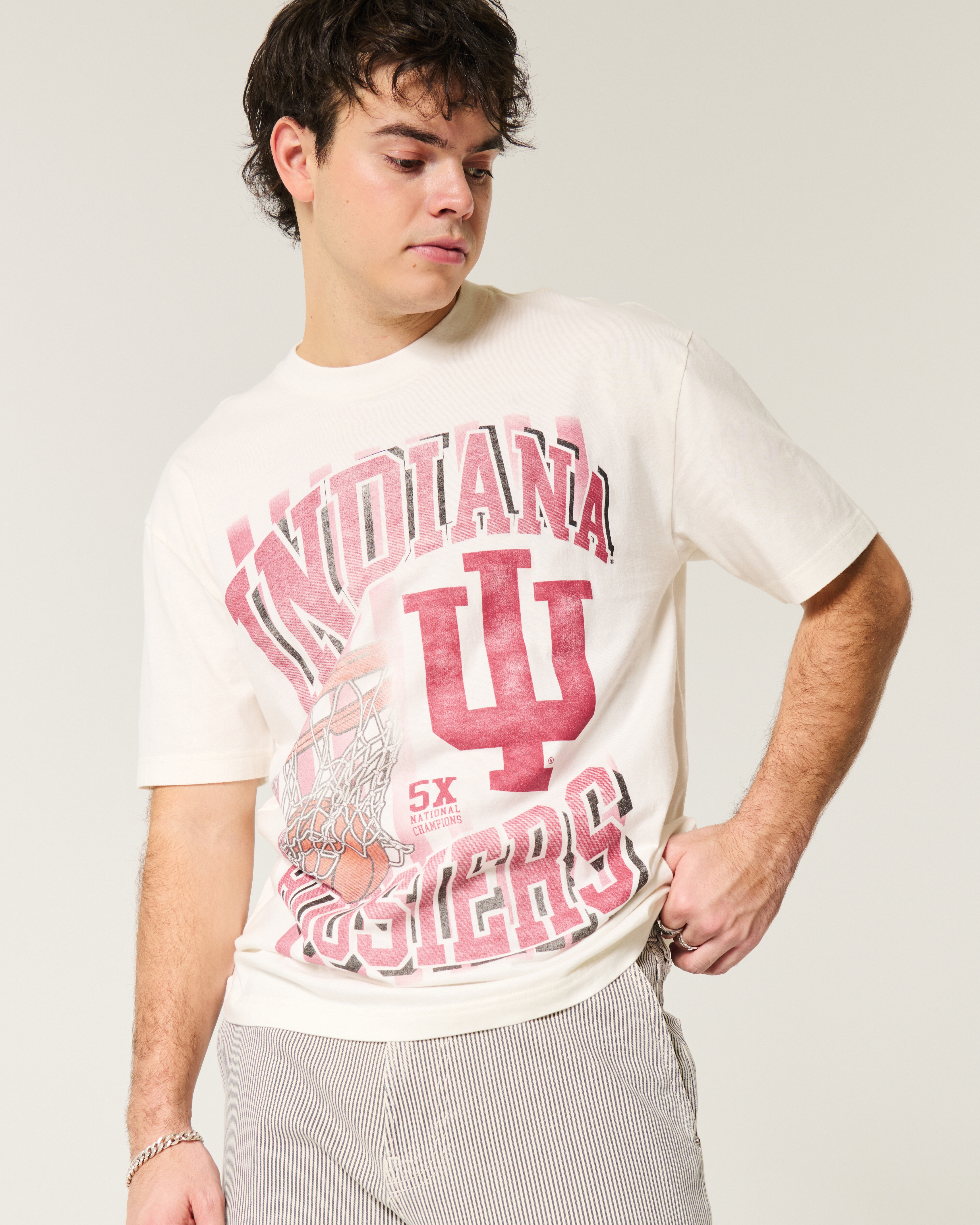 Boxy Indiana University Graphic Tee
