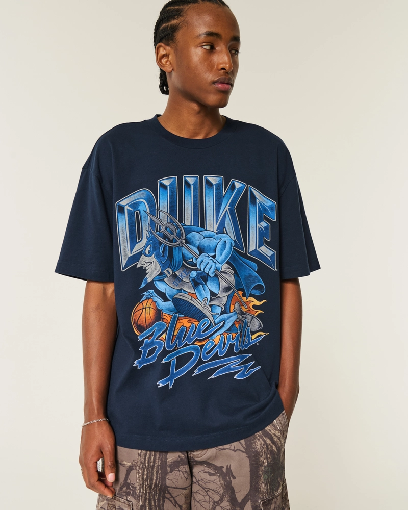 Boxy Duke Blue Devils Graphic Tee