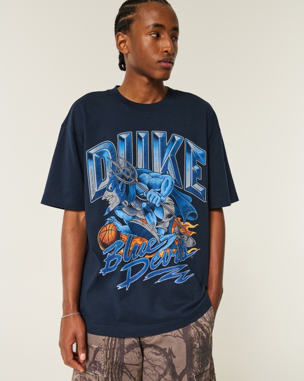 Boxy Duke Blue Devils Graphic Tee, Navy Blue view 2