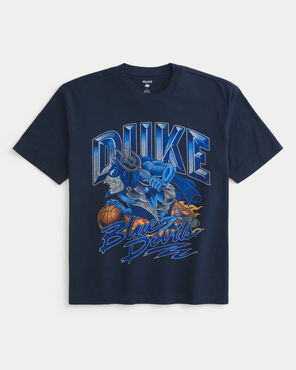 Boxy Duke Blue Devils Graphic Tee, Navy Blue view 1