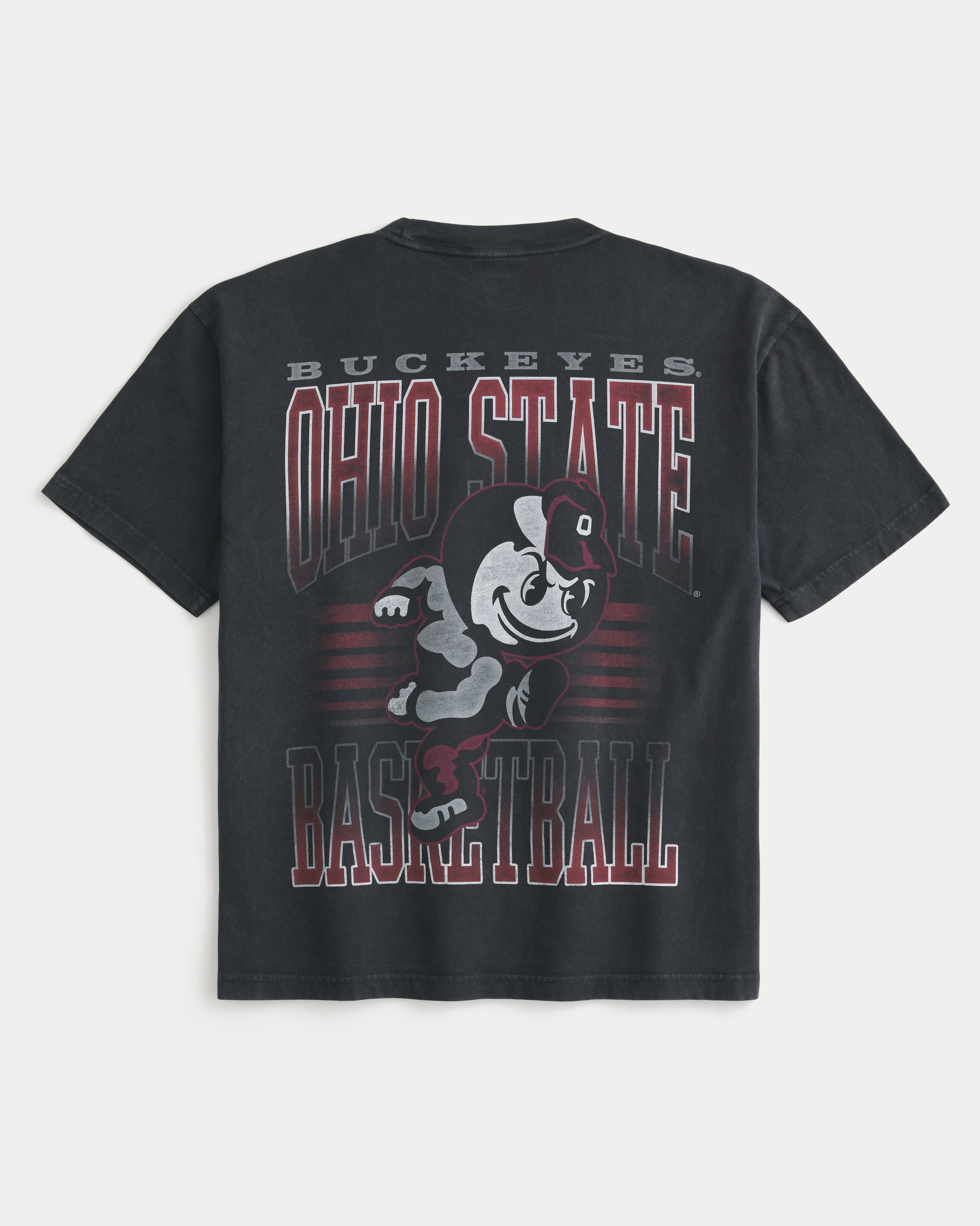 Boxy Ohio State Buckeyes Basketball Graphic Tee