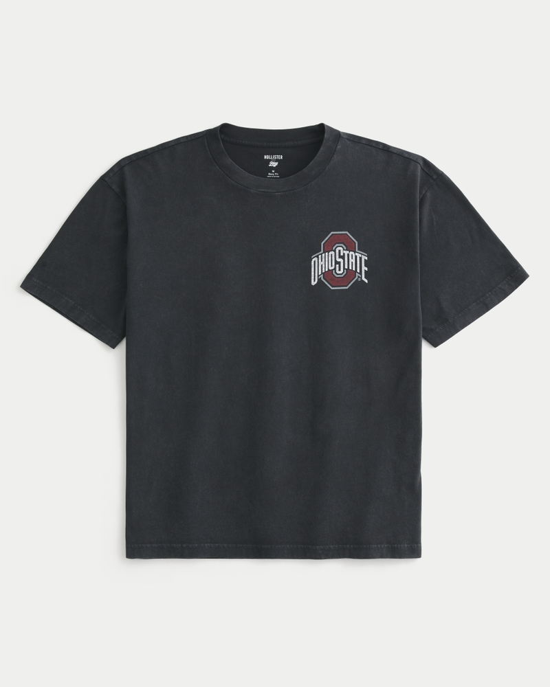 Boxy Ohio State Buckeyes Basketball Graphic Tee
