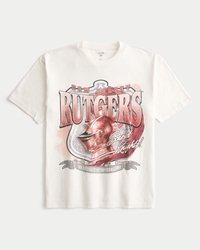 Boxy Rutgers University Graphic Tee
