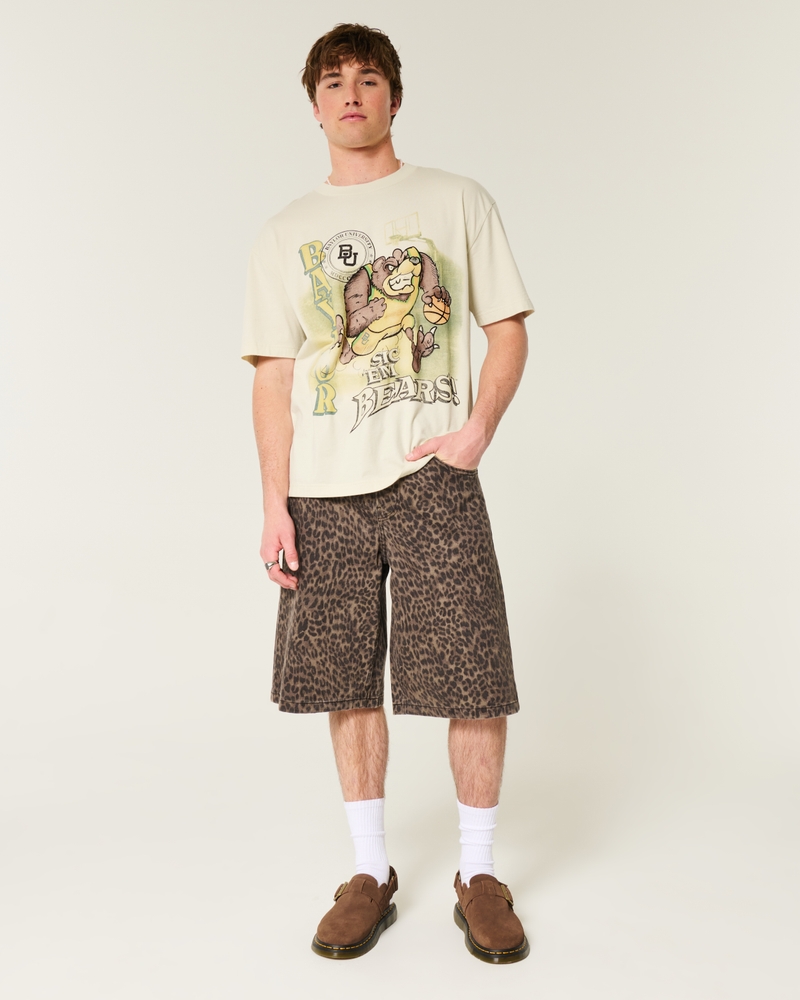 Boxy Baylor University Bears Graphic Tee