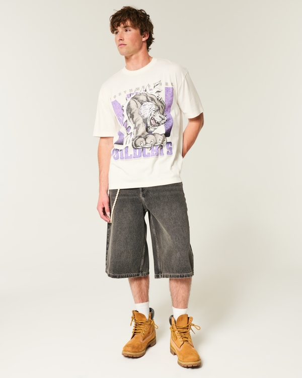 Boxy Northwestern University Wildcats Graphic Tee