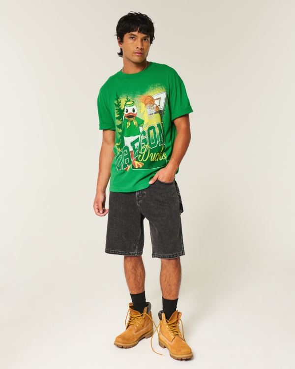 Boxy University of Oregon Ducks Graphic Tee, Green view 2