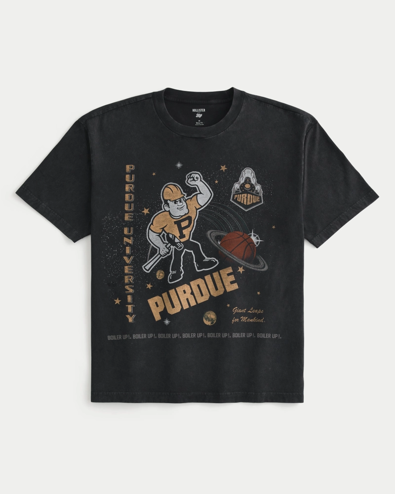 Boxy Purdue University Graphic Tee