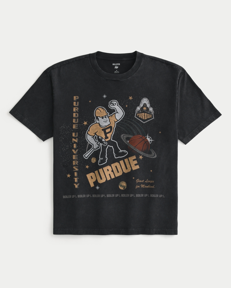 Boxy Purdue University Graphic Tee