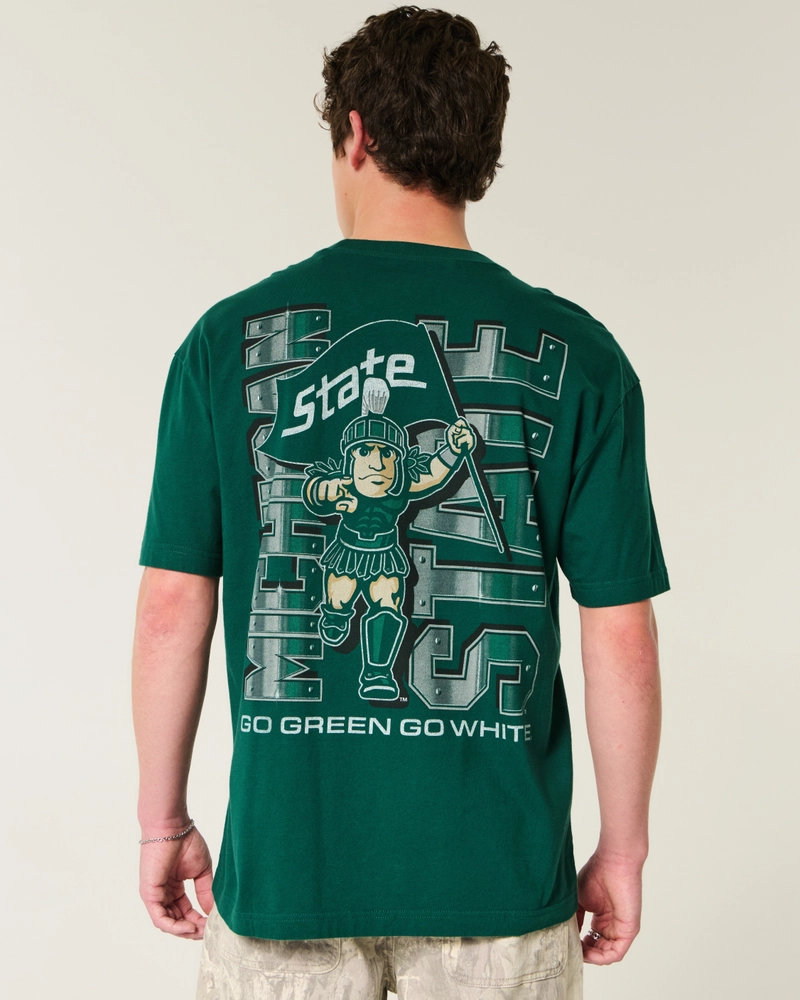 Boxy Michigan State University Graphic Tee