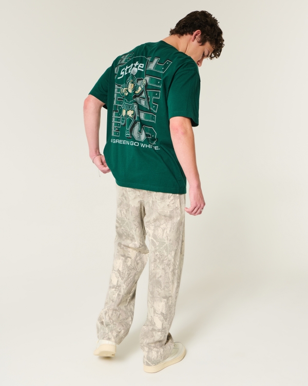 Boxy Michigan State University Graphic Tee