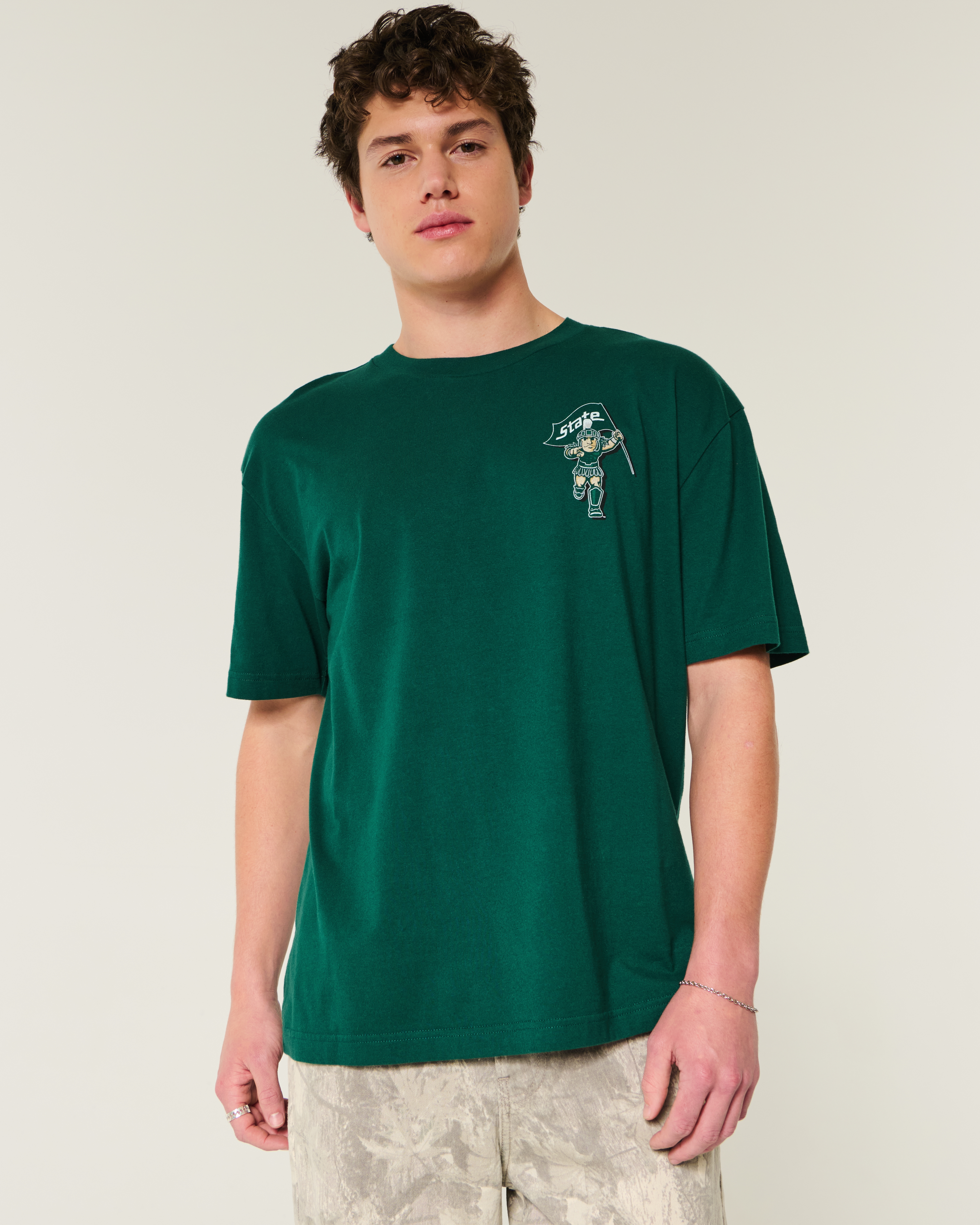 Boxy Michigan State University Graphic Tee