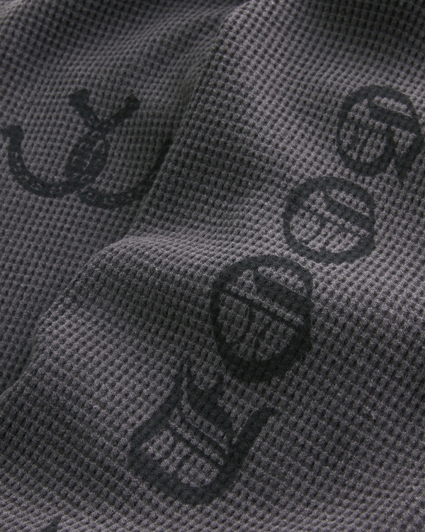 Good Luck Graphic Thermal Crew Shirt