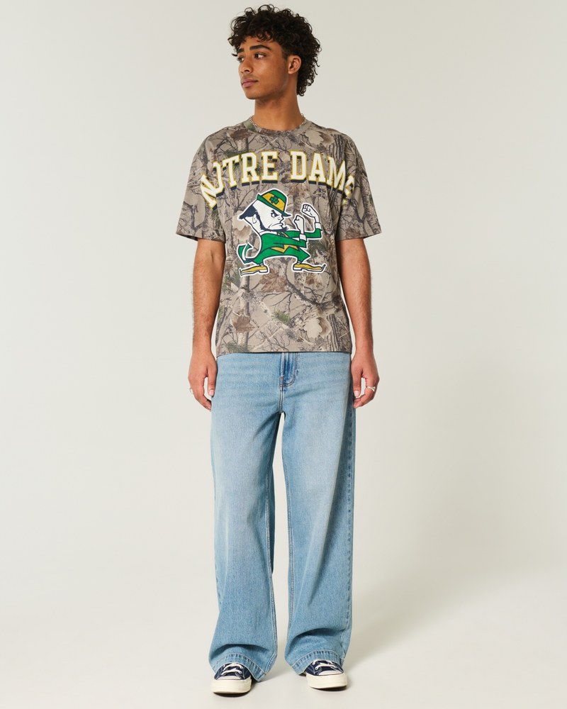 Boxy Notre Dame Fighting Irish Graphic Tee