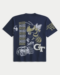 Boxy Georgia Tech Yellow Jackets Graphic Tee