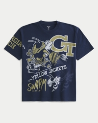 Boxy Georgia Tech Yellow Jackets Graphic Tee