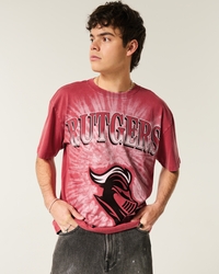 Boxy Rutgers Scarlet Knights Graphic Tee