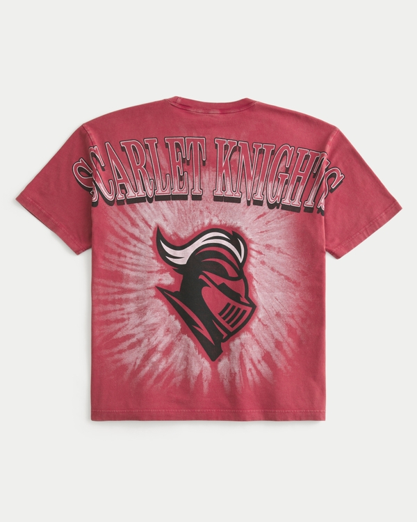 Boxy Rutgers Scarlet Knights Graphic Tee