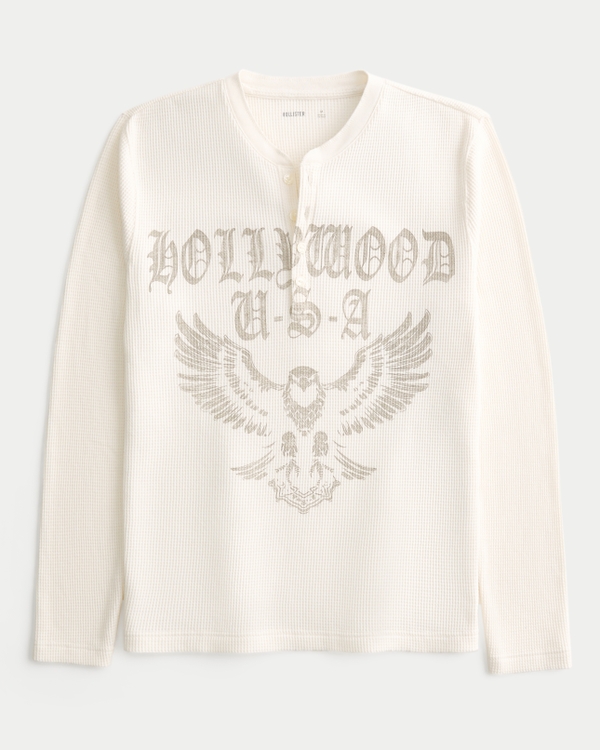Hollywood Graphic Thermal Henley