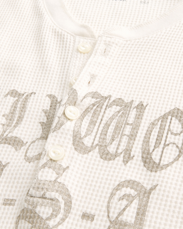 Hollywood Graphic Thermal Henley