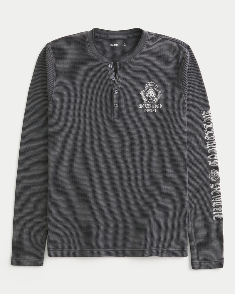 Hollywood Graphic Thermal Henley