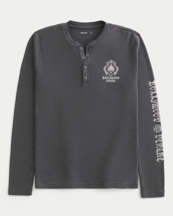 Hollywood Graphic Thermal Henley