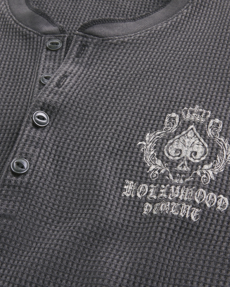 Hollywood Graphic Thermal Henley