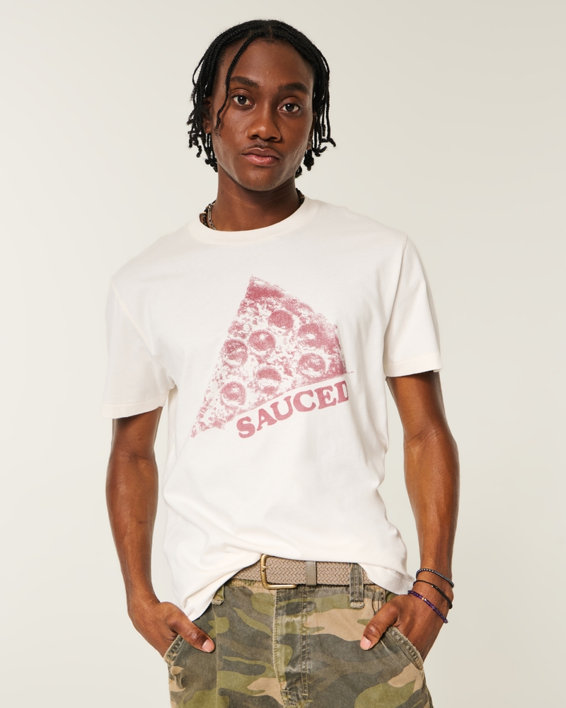 HUMAN MADE ピザ グラフィック Tシャツ ホワイト Lサイズ KIC_323-5584-00952-178_model1?