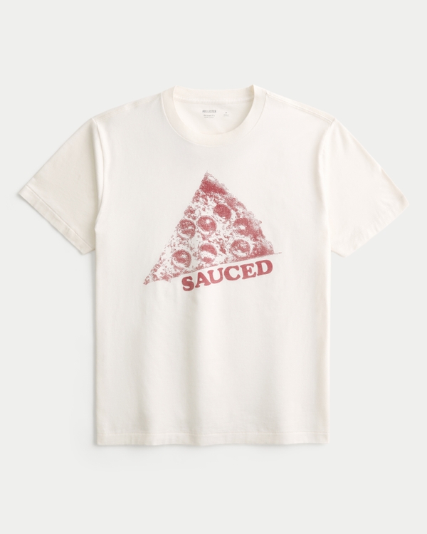 メンズ リラックス ピザ グラフィックTシャツ | メンズ セール
