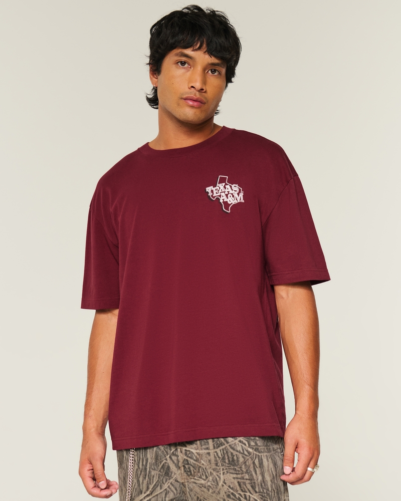 Boxy Texas A&M University Aggies Graphic Tee