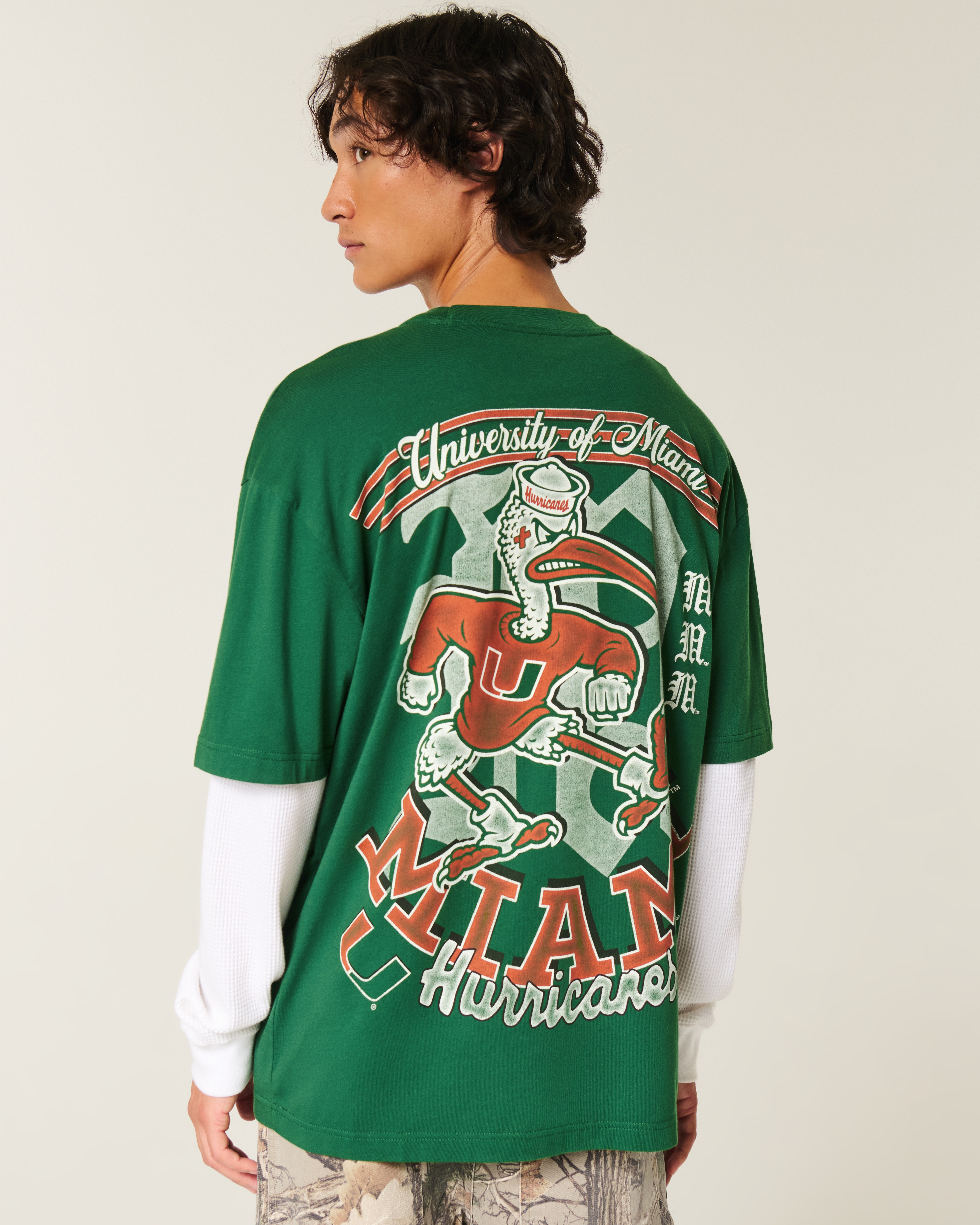 Boxy University of Miami Graphic Tee