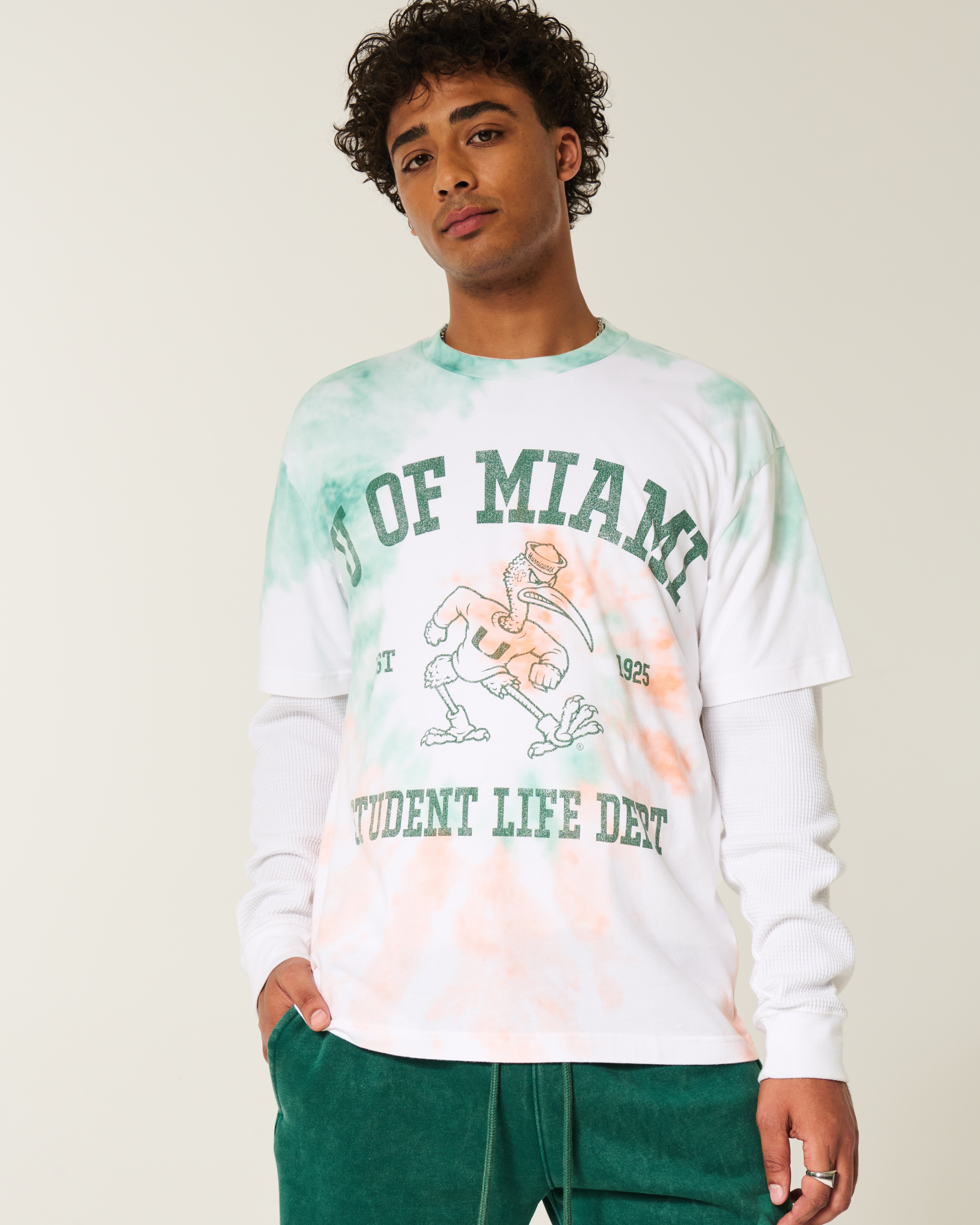 Boxy University of Miami Graphic Tee