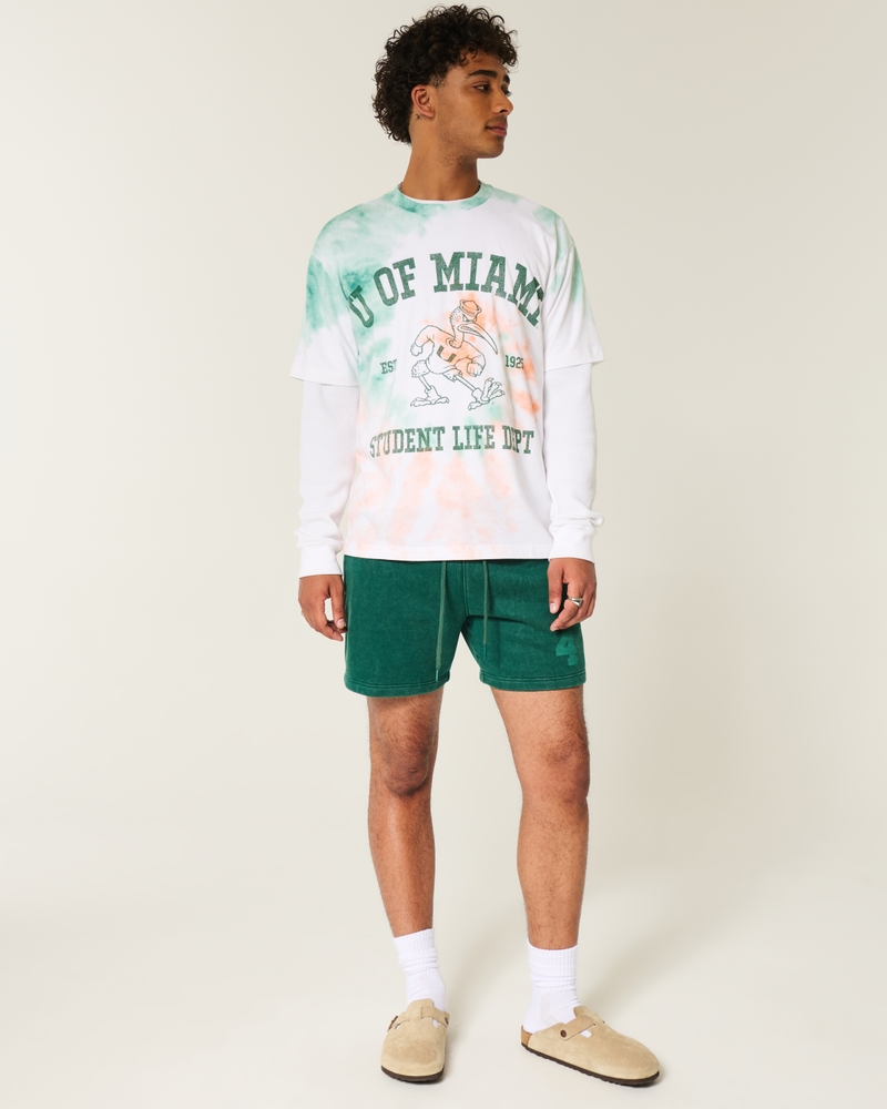 Boxy University of Miami Graphic Tee