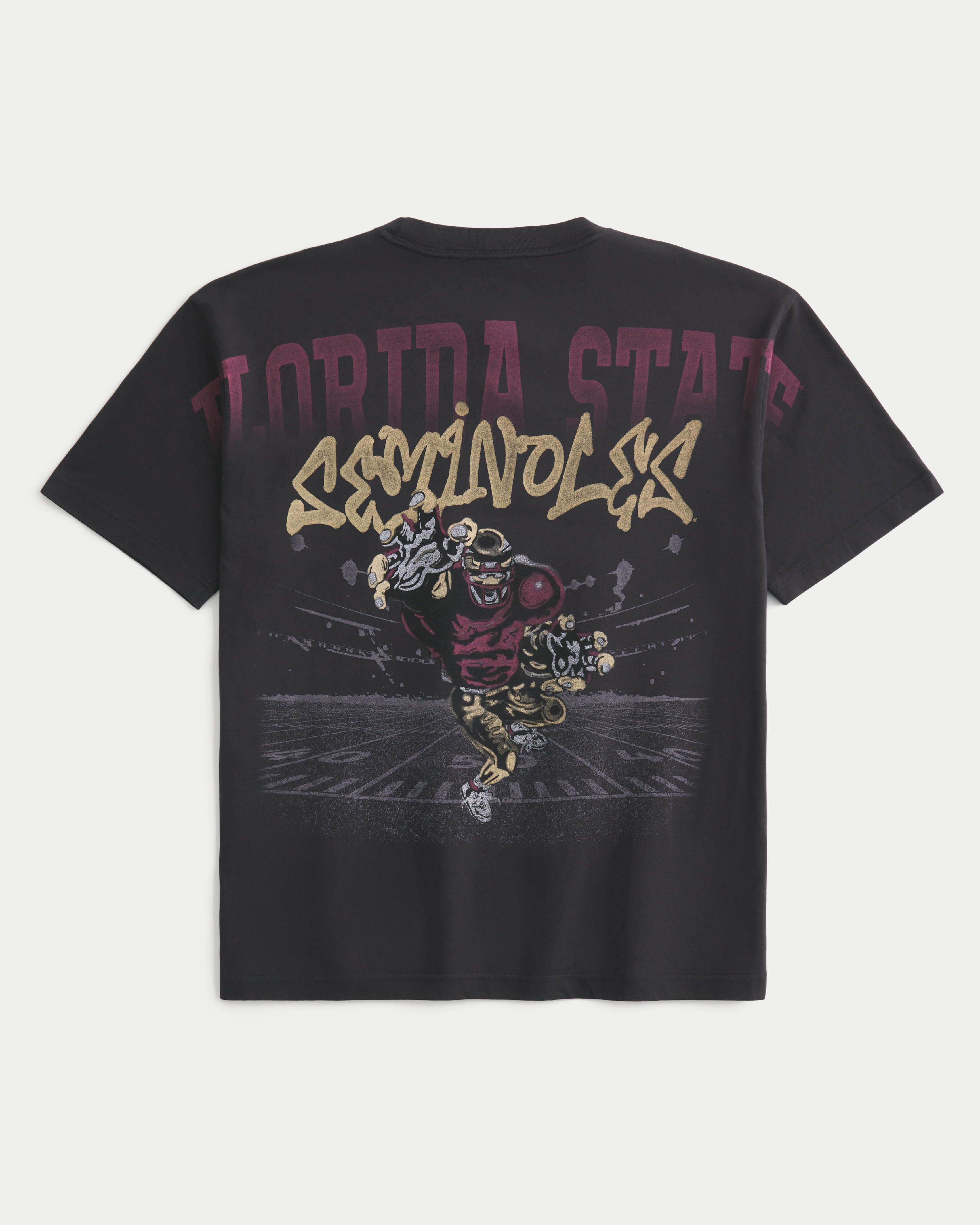 ★Hollister Co.★ボクシーテキサス大学グラフィックTシャツ Men's Boxy University of Miami Graphic Tee | Men's Graphics