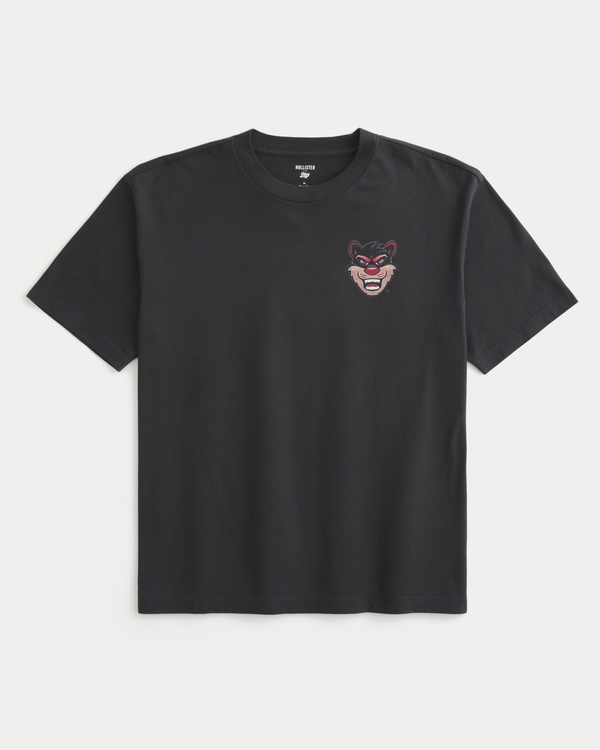 Boxy University of Cincinnati Graphic Tee, Faded Black view 2