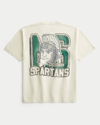 Boxy Michigan State Spartan Graphic Tee