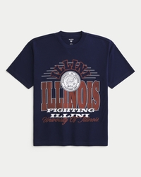 Boxy University of Illinois Graphic Tee