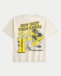 Boxy Iowa Hawkeyes Graphic Tee
