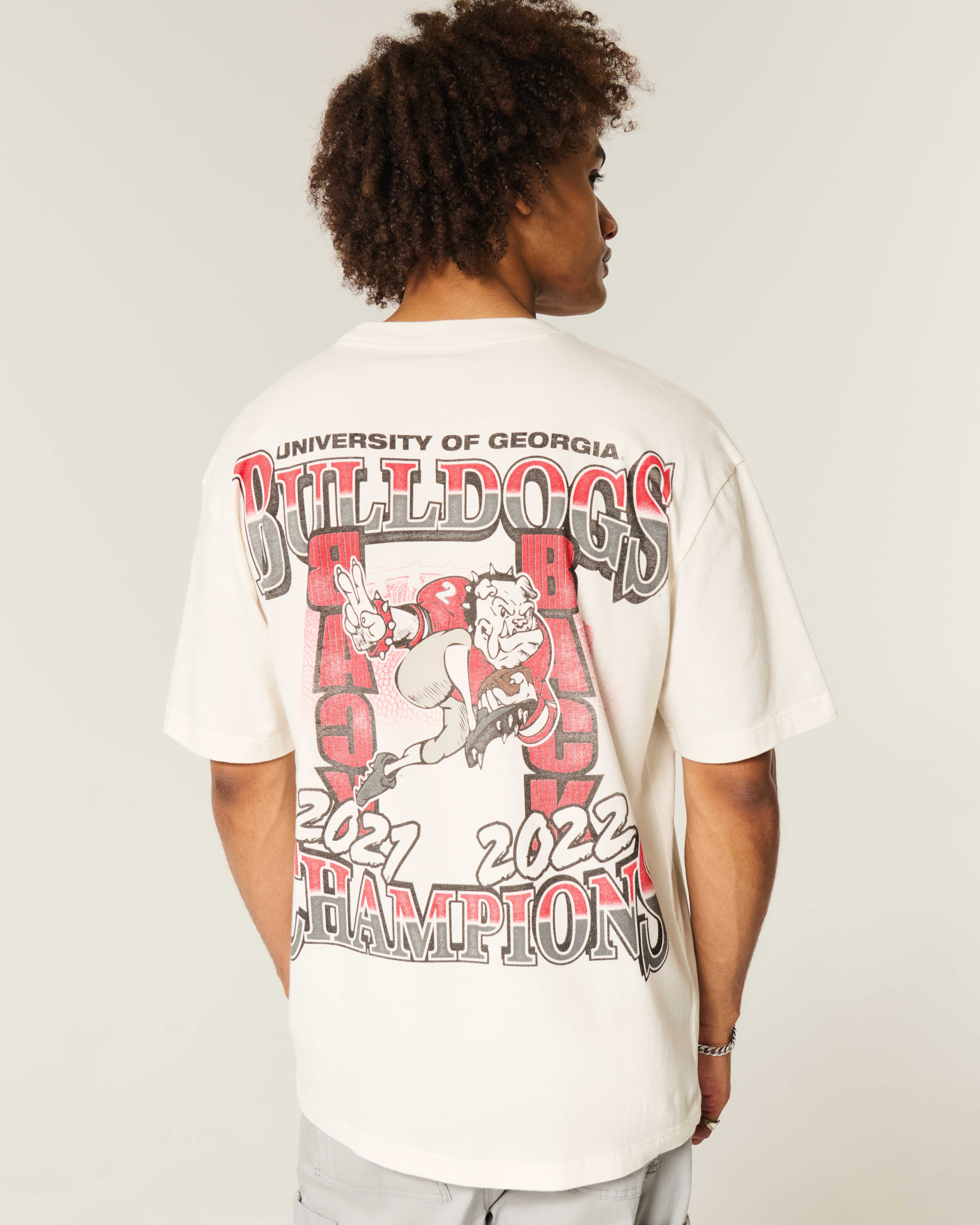 Boxy University of Georgia Bulldogs Graphic Tee