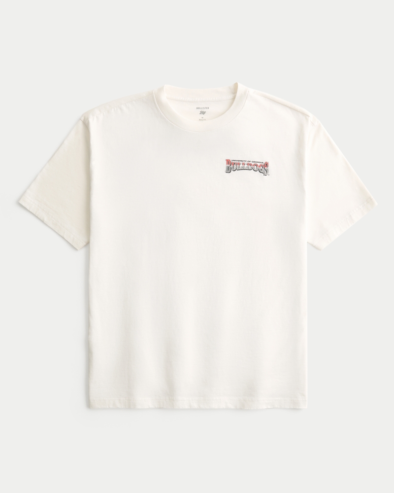 Boxy University of Georgia Bulldogs Graphic Tee